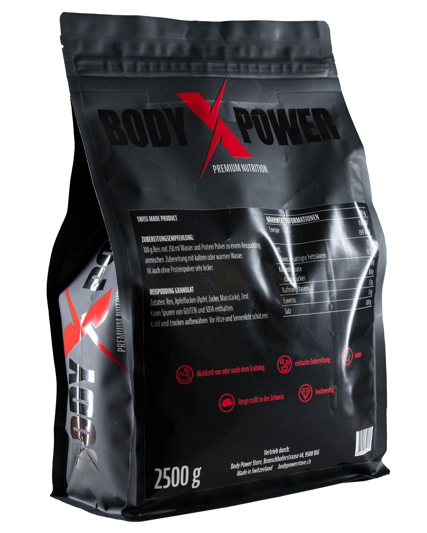 BODY POWER - Reis Pudding APFEL-ZIMT 2500g