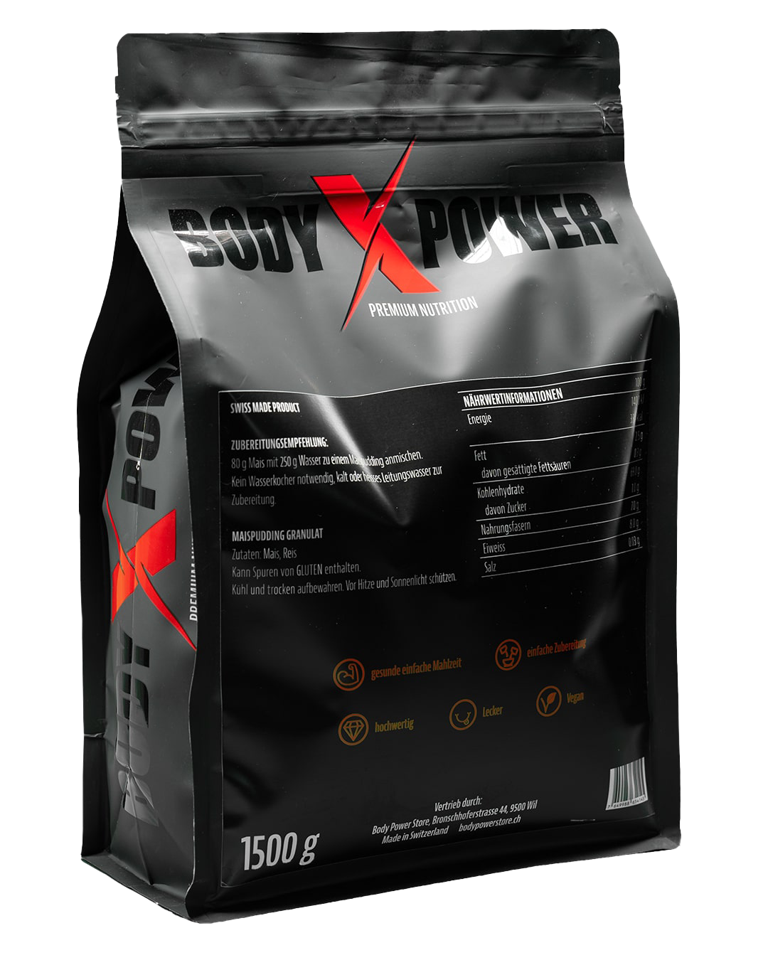 BODY POWER - Mais Pudding 1500g