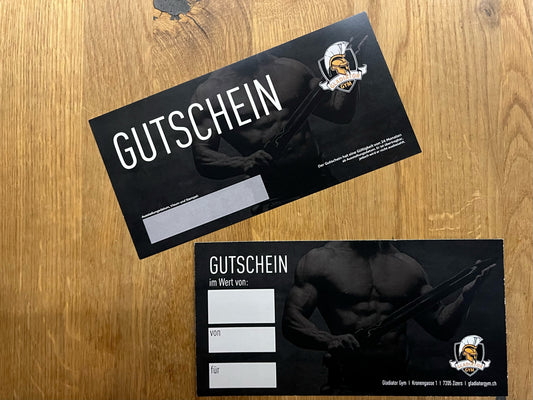 Gladiator GYM - Geschenkgutschein